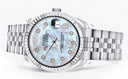 Diamond Rolex Watch | Fluted Bezel | 31MM | Mother of Pearl Diamond Dial | Jubilee Band