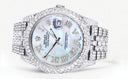 Diamond Iced Out Rolex Datejust 41 | 25 Carats Of Diamonds | Custom Mother Of Pearl Dial | Two Row | Jubilee Band