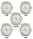 Gold & Steel Rolex Datejust Watch 16233 for Men  | 36Mm | Mother of Pearl Arabic Diamond Dial | Jubilee Band