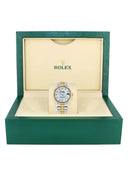 Diamond Gold Rolex Watch | Fluted Bezel | 31MM | Mother of Pearl Diamond Dial | Jubilee Band