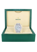 Womens Diamond Iced Out Rolex Datejust 41 | 25 Carats Of Diamonds | Custom Mother Of Pearl Dial | Two Row | Jubilee Band