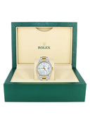 Gold & Steel Rolex Datejust Watch 16233 for Men | 36Mm | Mother of Pearl Arabic Diamond Dial | Oyster Band