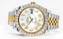 Rolex Datejust II Watch | 41 MM | 18K Yellow Gold & Stainless Steel | Custom Mother of Pearl Arabic Dial | Jubilee Band