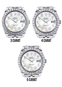 Rolex Datejust II Watch | 41 MM | Custom Mother of Pearl Arabic Diamond Dial | Jubilee Band