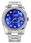 New Style | Rolex Datejust Watch | 36Mm | Blue Mother Of Pearl Dial | Oyster Band