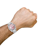 New Style | Rolex Datejust Watch | 36Mm | Pink Mother Of Pearl Roman Dial | Oyster Band