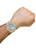 Rolex Datejust II Watch | 41 MM | 18K Yellow Gold & Stainless Steel | Custom Dark Mother of Pearl Roman Dial | Jubilee Band