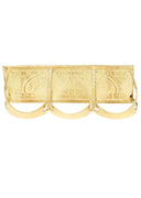 $100 Dollar Bill  10K Yellow Gold Mens Ring. | 18.6 Grams