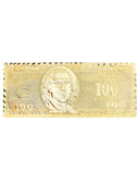 $100 Dollar Bill  10K Yellow Gold Mens Ring. | 18.6 Grams