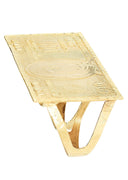 $100 Dollar Bill  10K Yellow Gold Mens Ring. | 18.6 Grams