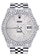 Womens Rolex Datejust Watch 16200 | 36Mm | Full Diamond Dial | Two Row 4.25 Carat Bezel | Jubilee Band