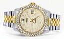 Diamond Gold Rolex Watch For Men 16233 | 36Mm | Full Diamond Dial | Two Row 4.25 Carat Bezel | Jubilee Band