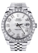 Rolex Datejust II Watch | 41 MM | Custom Numbers Diamond Dial | Jubilee Band