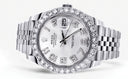 Rolex Datejust II Watch | 41 MM | Custom Numbers Diamond Dial | Jubilee Band