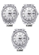 Rolex Datejust II Watch | 41 MM | Custom Numbers Diamond Dial | Jubilee Band