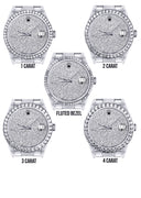 Diamond Mens Rolex Datejust Watch 16200  | 36MM | Fully Iced Out Diamond Dial | Oyster Band
