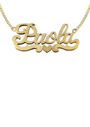 14K Ladies Heart Name Plate Necklace | Appx. 7.9 Grams