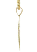 10K Yellow Gold Rope Chain & Diamond Cut Cross Pendant | Appx. 13.4 Grams
