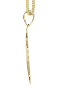 10K Yellow Gold Franco Chain & Diamond Cut Cross Pendant | Appx. 13.5 Grams