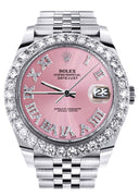 Rolex Datejust II Watch | 41 MM | Custom Pink Roman Diamond Dial | Jubilee Band