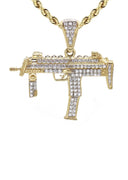 10K Yellow Gold Chain & Cz Pharaoh Pendant | Appx. 15.6 Grams