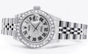 Womens Diamond Rolex Watch | 1 Carat Bezel | 26Mm | Diamond Roman Numeral Dial | Jubilee Band