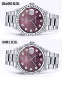 Mens Rolex Datejust Watch 16200 | 36Mm | Purple Dial | Oyster Band