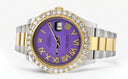 Rolex Datejust II Watch | 41 MM | Custom Purple Roman Dial | Oyster Band