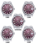 Mens Rolex Datejust Watch 16200 | 36Mm | Purple Dial | Oyster Band
