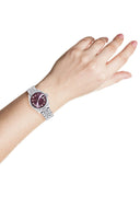 Diamond Rolex Watch | Fluted Bezel | 31MM | Purple Roman Numeral Diamond Dial | Jubilee Band