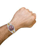 Diamond Rolex Datejust Watch for Men 16233 | 36Mm | Purple Dial | Oyster Band