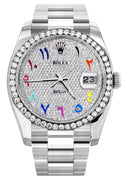 New Style | Rolex Datejust Watch | 36Mm | Color Arabic Dial | Oyster Band