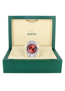 Rolex Datejust II Watch | 41 MM | Custom Red Roman Dial | Oyster Band