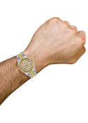 Mens Rolex Datejust Watch 16233 Two Tone | 36Mm | Diamond Red Arabic Numeral | Jubilee Band