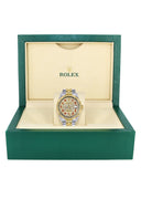 Womens Rolex Datejust Watch 16233 Two Tone | 36Mm | Diamond Red Arabic Numeral | Fluted Bezel | Jubilee Band