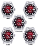 Rolex Datejust Watch | 16200  | 36MM | Red Dial | Oyster Band | Stainless Steel