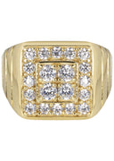 Pinky Ring | 10K Gold | CZ Stones | 8 Grams
