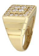 Pinky Ring | 10K Gold | CZ Stones | 8 Grams