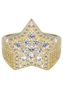 Pinky Ring | 10K Gold | CZ Stones | 7.6 Grams