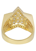 Pinky Ring | 10K Gold | CZ Stones | 7.6 Grams