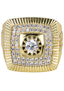 Pinky Ring | 10K Gold | CZ Stones | 9.3 Grams