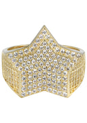 Pinky Ring | 10K Gold | CZ Stones | 6.5 Grams