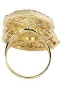 Pinky Ring | 10K Gold | CZ Stones | 8.6 Grams