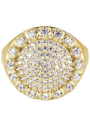 Pinky Ring | 10K Gold | CZ Stones |  6.9 Grams