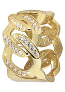Pinky Ring | 10K Gold | CZ Stones | 7.3 Grams
