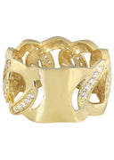 Pinky Ring | 10K Gold | CZ Stones | 7.3 Grams