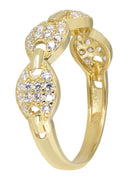 Pinky Ring | 10K Gold | CZ Stones | 2.7 Grams