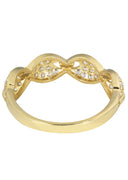 Pinky Ring | 10K Gold | CZ Stones | 2.7 Grams