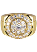 Pinky Ring | 10K Gold | CZ Stones |  10.9 Grams