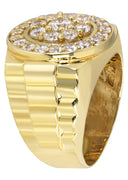 Pinky Ring | 10K Gold | CZ Stones |  10.9 Grams
